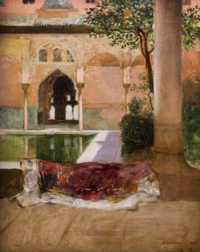 Jean - Joseph Benjamin, Constant, Cortile dell'Alhambra, 1880, Musée des Augustins de Toulouse